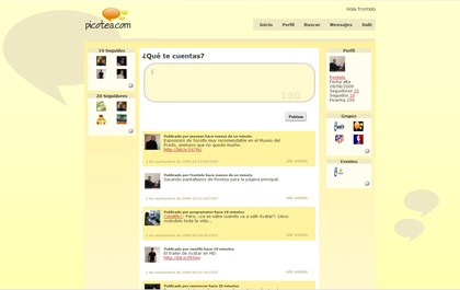 picotea, microblogging en español